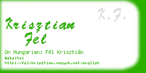 krisztian fel business card